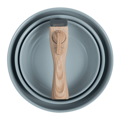 Frigideiras de indução Click&Cook Ø24Ø28cm e facas de cozinha
