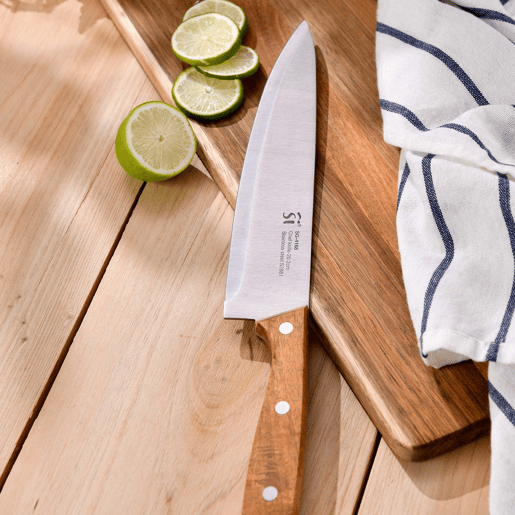 Frigideiras de indução Click&Cook Ø24Ø28cm e facas de cozinha