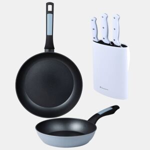 Frigideiras de indução NOIA Ø20Ø26cm e facas de cozinha