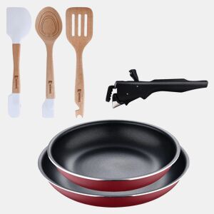 Frigideiras de indução Click&Cook Ø22Ø26cm e utensílios de cozinha