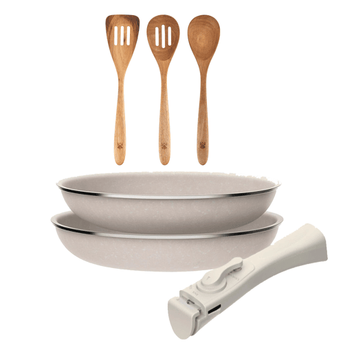 Frigideiras de indução Click&Cook Ø24Ø28cm e utensílios de cozinha Frigideiras de indução Click&Cook Ø24Ø28cm e utensílios de cozinha