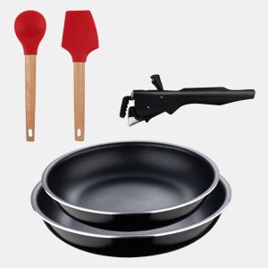 Frigideiras de indução Click&Cook Ø22Ø26cm e utensílios de cozinha