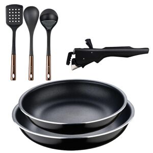 Frigideiras de indução Click&Cook Ø22Ø26cm e utensílios de cozinha