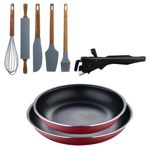 Frigideiras de indução Click&Cook Ø22Ø26cm e utensílios de cozinha