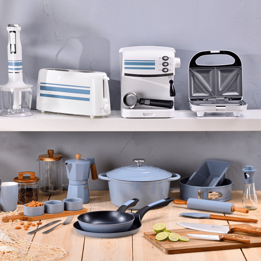 Frigideiras de indução Click&Cook Ø22Ø26cm e utensílios de cozinha