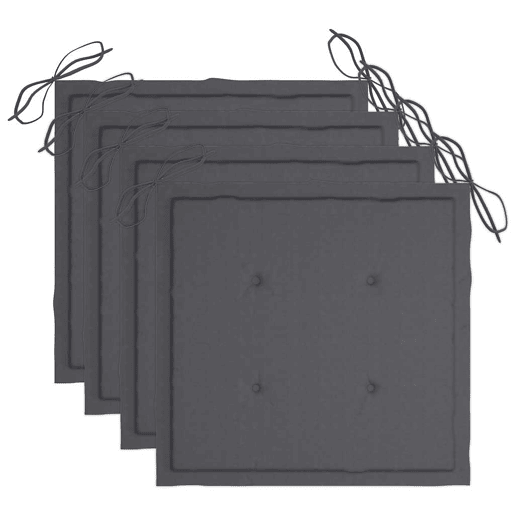 Cadeiras de jantar p jardim - Cadeiras de exterior 3 pcs c almofadões acácia maciça