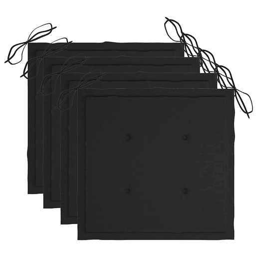 Cadeiras de jantar p jardim - Cadeiras de exterior 3 pcs c almofadões acácia maciça