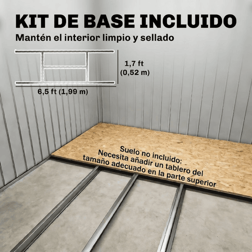 Outsunny Abrigo de Jardim 213x130x173 cm Abrigo de Exterior de Aço Galvanizado com Porta Corredeira e Ventilações para Armazenamento de Ferramentas Cinza Escuro