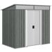 Caseta de Jardín Acero Galvanizado Outsunny Caseta de Jardín Acero Galvanizado Outsunny Gris
