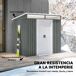 Caseta de Jardín Acero Galvanizado Outsunny Caseta de Jardín Acero Galvanizado Outsunny Gris
