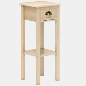 HOMCOM Mesa Auxiliar Mesa de Cabeceira com Gaveta e Prateleira de Armazenamento Estilo Moderno para Sala de Estar Dormitório 30x30x75 cm Madeira