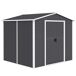 Cobertizo de Jardín Acero Galvanizado Outsunny Cobertizo de Jardín Acero Galvanizado Outsunny Gris