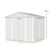 Cobertizo de Jardín Acero Galvanizado Outsunny Cobertizo de Jardín Acero Galvanizado Outsunny Gris