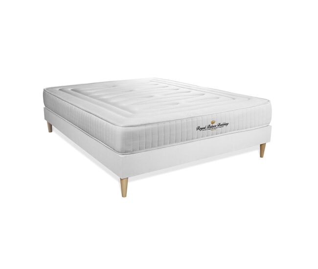 Pack colchón nottingham 130x210cm + somier multiláminas, espuma viscoelástica, 3 zonas de confort
