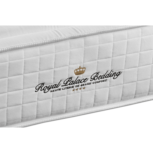 Conjunto de Estrado Preto + Colchão ROYAL PALACE BEDDING Buckingham (135x190 cm - Espuma Viscoelástica- Altura: 30 cm)