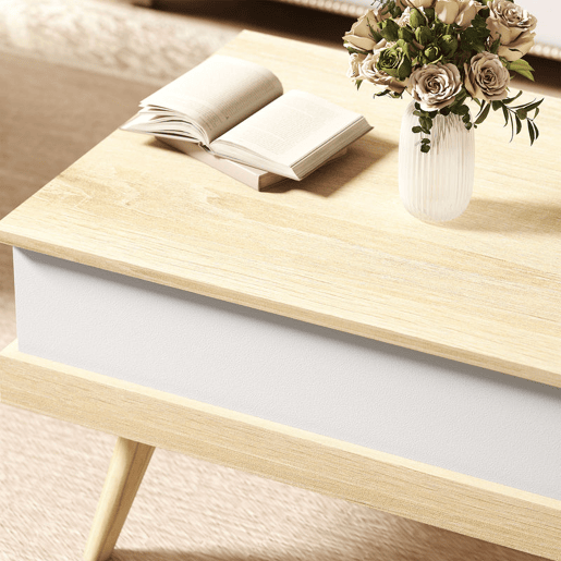 HOMCOM Mesa de Centro Elevatória Mesa de Centro Sala de Estar com 3 Compartimentos de Armazenamento Ocultos e Pés de Madeira para Escritório Dormitório 100x79x54 cm Madeira e Branco HOMCOM Mesa de Centro Elevatória Mesa de Centro Sala de Estar com 3 Compartimentos de Armazenamento Ocultos e Pés de Madeira para Escritório Dormitório 100x79x54 cm Madeira e Branco
