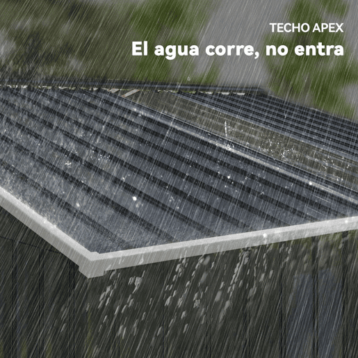 Outsunny Abrigo de Jardim Exterior 4,9 m² 277x195x192 cm Abrigo de Jardim Metálico com Telhado de Fibra de Vidro Portas Deslizantes Base Reforçada (Chão NÃO Incluído) e Janelas Cinzento Escuro