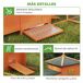 Gallinero Madera de Pino, Metal PawHut Gallinero Madera de Pino, Metal PawHut Naranja