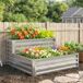 Jardinera Acero Galvanizado Outsunny Jardinera Acero Galvanizado Outsunny Gris