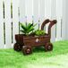 Jardinera con Rueda Madera de Abeto Outsunny Jardinera con Rueda Madera de Abeto Outsunny Marrón