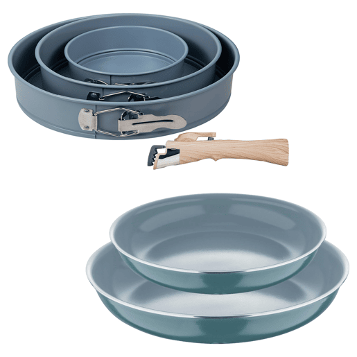Conjunto de frigideiras de indução Click&Cook Ø22Ø26cm e forma para forno