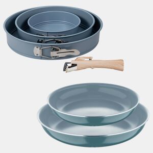 Conjunto de frigideiras de indução Click&Cook Ø22Ø26cm e forma para forno