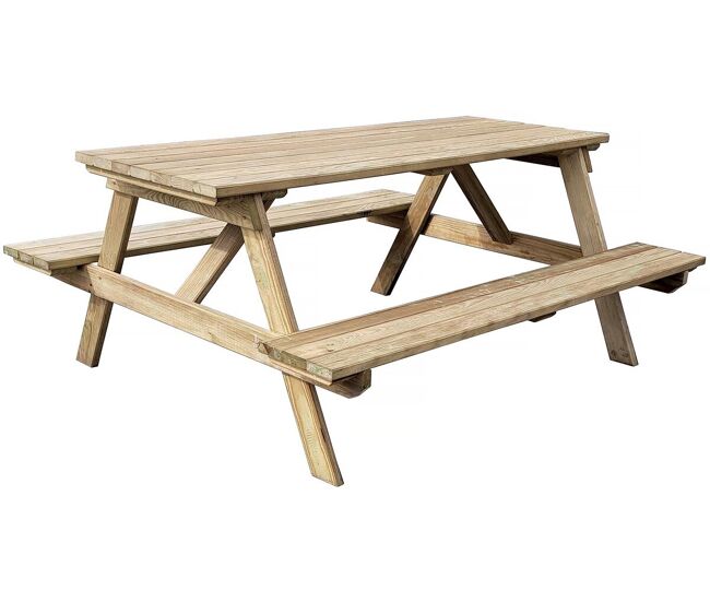 Mesa de picnic para adultos "gardenia" - 180 x 150 x 75 cm - 6/8 personas