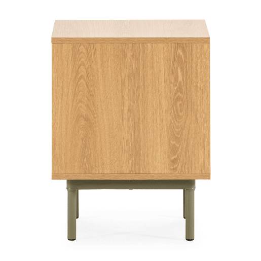 Mesa de cabeceira Cuzco 2 gavetas efeito Carvalhoverde