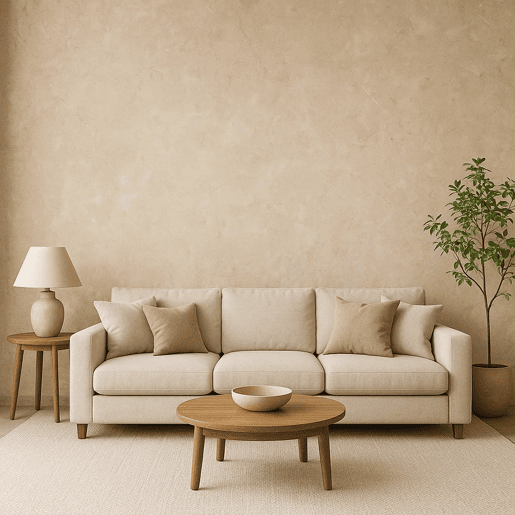 Revestimento de parede Bladel 16 painéis PVC 120x60cm - Pedra Bege neu.haus
