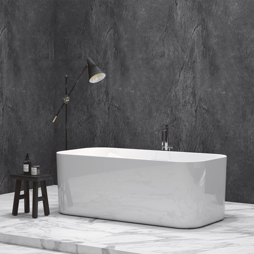 Revestimento de parede Bladel 12 painéis PVC 120x60cm - Cinzento urbano neu.haus