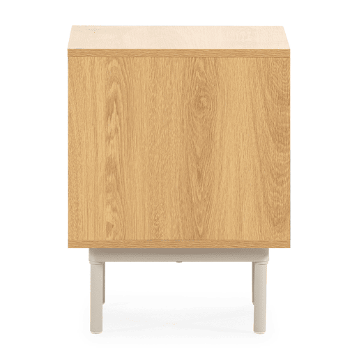 Mesa de cabeceira Cuzco 2 gavetas efeito Carvalhocinza