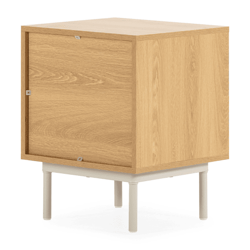 Mesa de cabeceira Cuzco 2 gavetas efeito Carvalhocinza