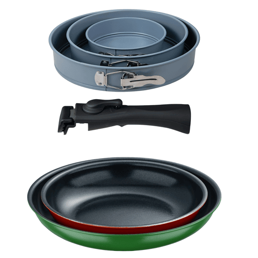 Conjunto de frigideiras de indução Click&Cook Ø22Ø26cm e forma para forno