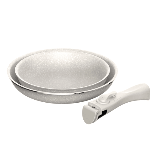 Frigideiras Ø24Ø28cm para indução Click&Cook e herméticas Frigideiras Ø24Ø28cm para indução Click&Cook e herméticas