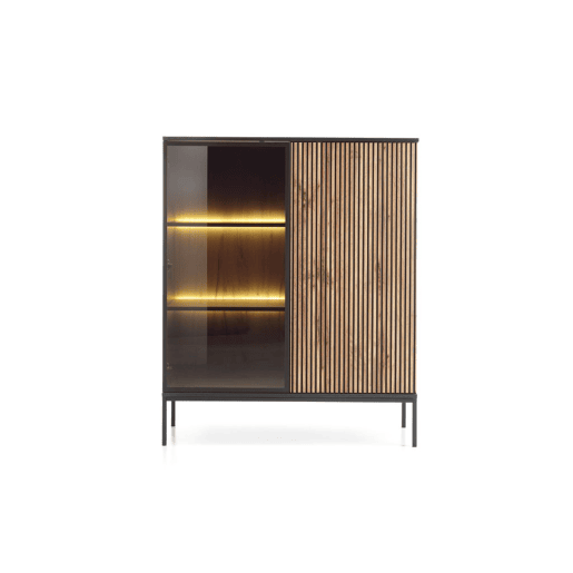 Vitrine AMBIHOME ANNA 02 - Carvalho Wotan, C104xA126xP39cm