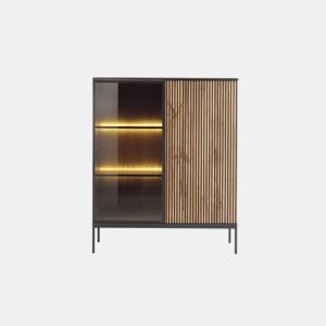 Vitrine AMBIHOME ANNA 02 - Carvalho Wotan, C104xA126xP39cm