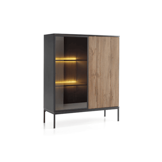 Vitrine AMBIHOME ANNA 02 - Carvalho Wotan, C104xA126xP39cm
