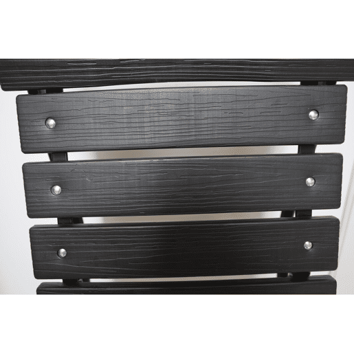 Conjunto de 2 cadeiras dobráveis de plástico para jardim Tenerife - Cinza antracite