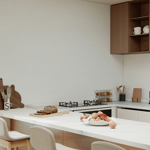 Revestimento de parede Bladel 4 painéis PVC 120x60cm - Branco Dover neu.haus Revestimento de parede Bladel 4 painéis PVC 120x60cm - Branco Dover neu.haus