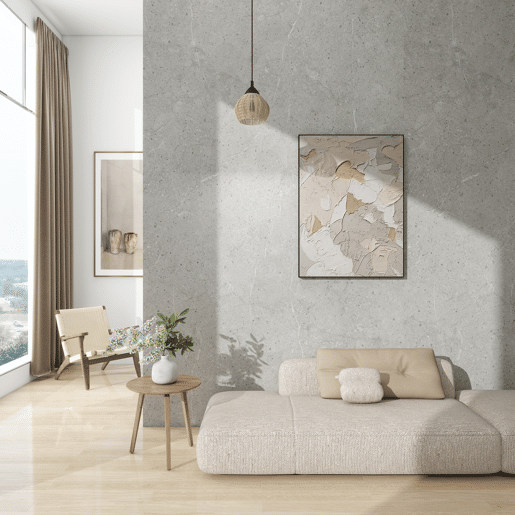 Revestimento de parede Bladel 8 painéis PVC 120x60cm - Cinzento betão neu.haus