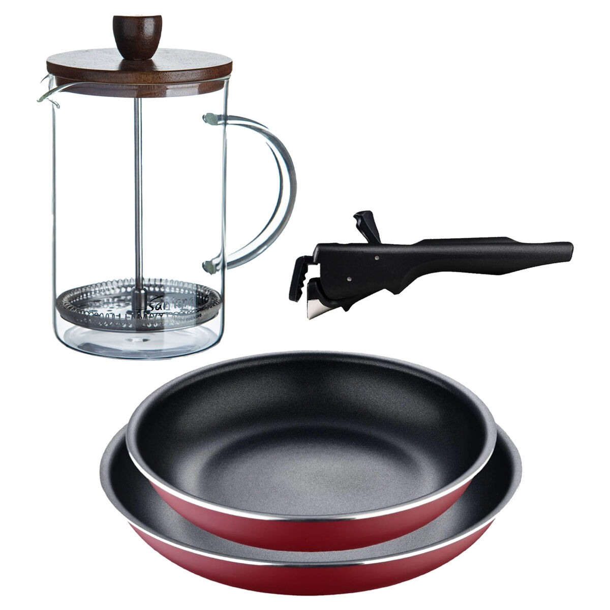 Sartenes inducción Click&Cook y Cafetera de émbolo