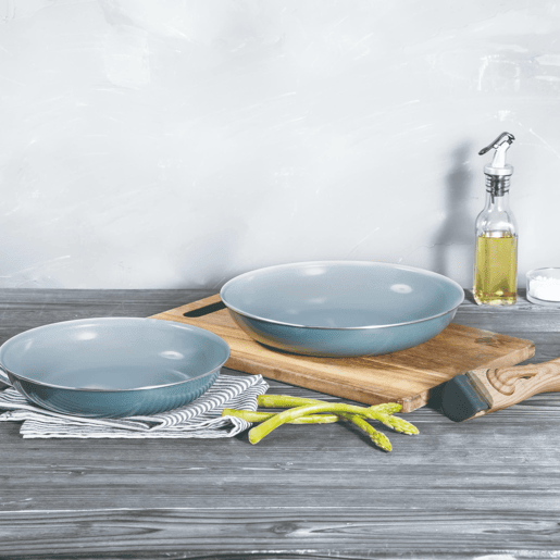 Frigideiras de indução Click&Cook Ø22Ø26cm e cafeteira francesa Frigideiras de indução Click&Cook Ø22Ø26cm e cafeteira francesa