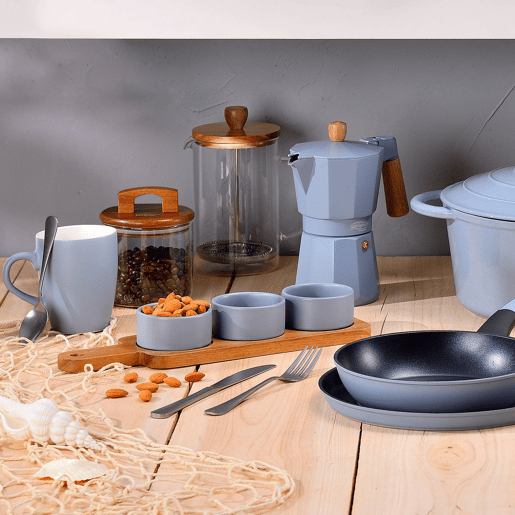 Frigideiras de indução Click&Cook Ø22Ø26cm e cafeteira francesa Frigideiras de indução Click&Cook Ø22Ø26cm e cafeteira francesa