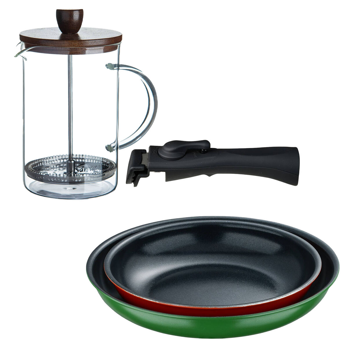 Sartenes inducción Click&Cook y Cafetera de émbolo