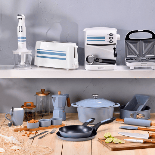 Frigideiras de indução Click&Cook Ø18Ø20Ø24cm e conjunto de talheres de 16 peças