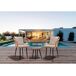 Conjunto de muebles de jardín de ratán Conjunto de muebles de jardín de ratán Marrón