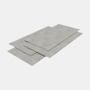 Revestimento de parede Bladel 4 painéis PVC 120x60cm - Cinzento betão neu.haus