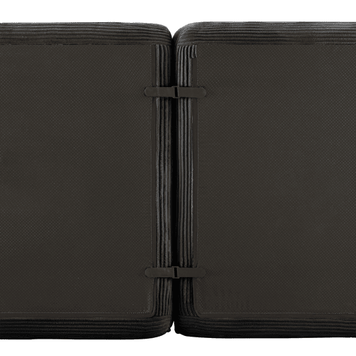 Sofá modular Boneless 4 lugares - profundo e confortável, veludo cotelê - preto