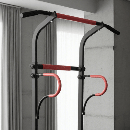 HOMCOM Barra de Elevações com Altura Ajustável Estação de Flexões Resistente para Ginásio em Casa Máquina de Elevações Multifuncional para Treino de Força 98x84x171-219 cm Preto HOMCOM Barra de Elevações com Altura Ajustável Estação de Flexões Resistente para Ginásio em Casa Máquina de Elevações Multifuncional para Treino de Força 98x84x171-219 cm Preto