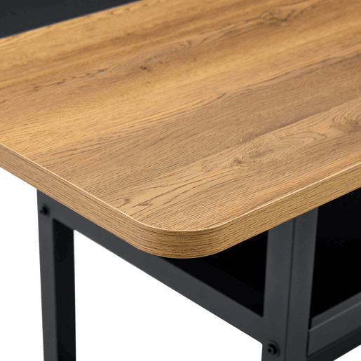 Conjunto de mesa e cadeiras 160x90x76 cm - Mesa retangular com prateleira multifuncional e 6 cadeiras de couro branco - Branco, Madeira Conjunto de mesa e cadeiras 160x90x76 cm - Mesa retangular com prateleira multifuncional e 6 cadeiras de couro branco - Branco, Madeira